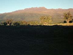 08C Mount Kenya And Surrounding Mountains Early Morning From Chogoria Camp On The Mount Kenya Trek October 2000